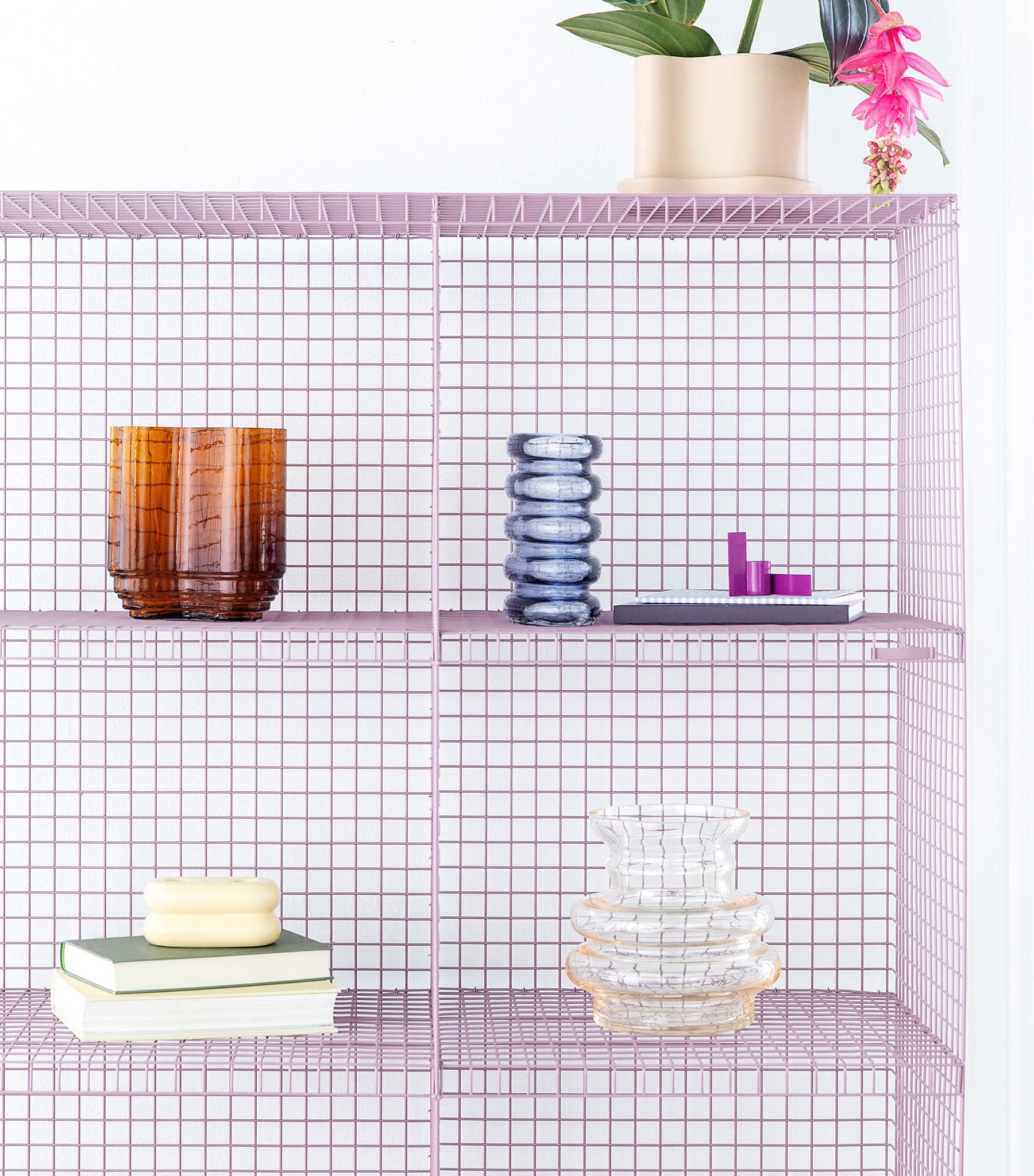 2. sortering - Curve vase, Gul, Mundblæst glas - Stences 1001111
