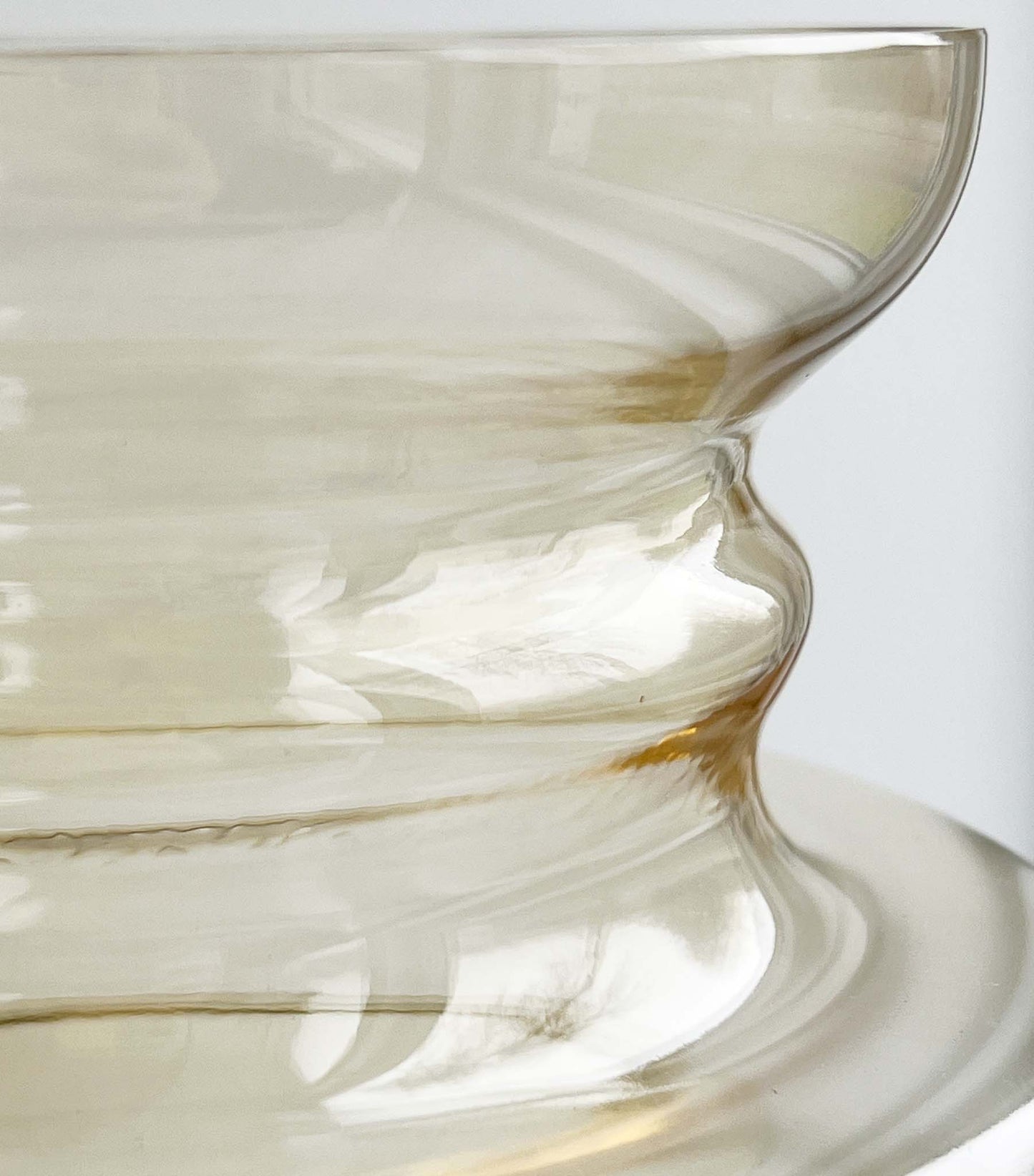 2. sortering - Curve vase, Gul, Mundblæst glas - Stences 1001111