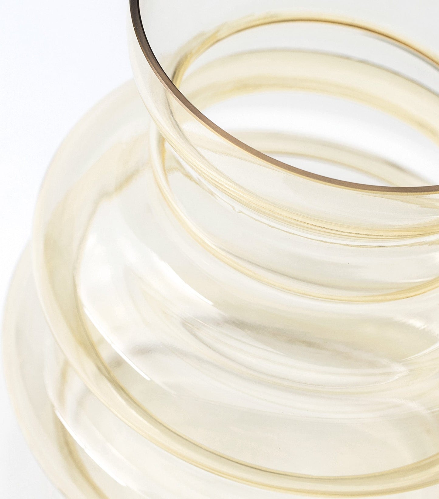 Curve vase, Gul, Mundblæst glas - Stences 300211