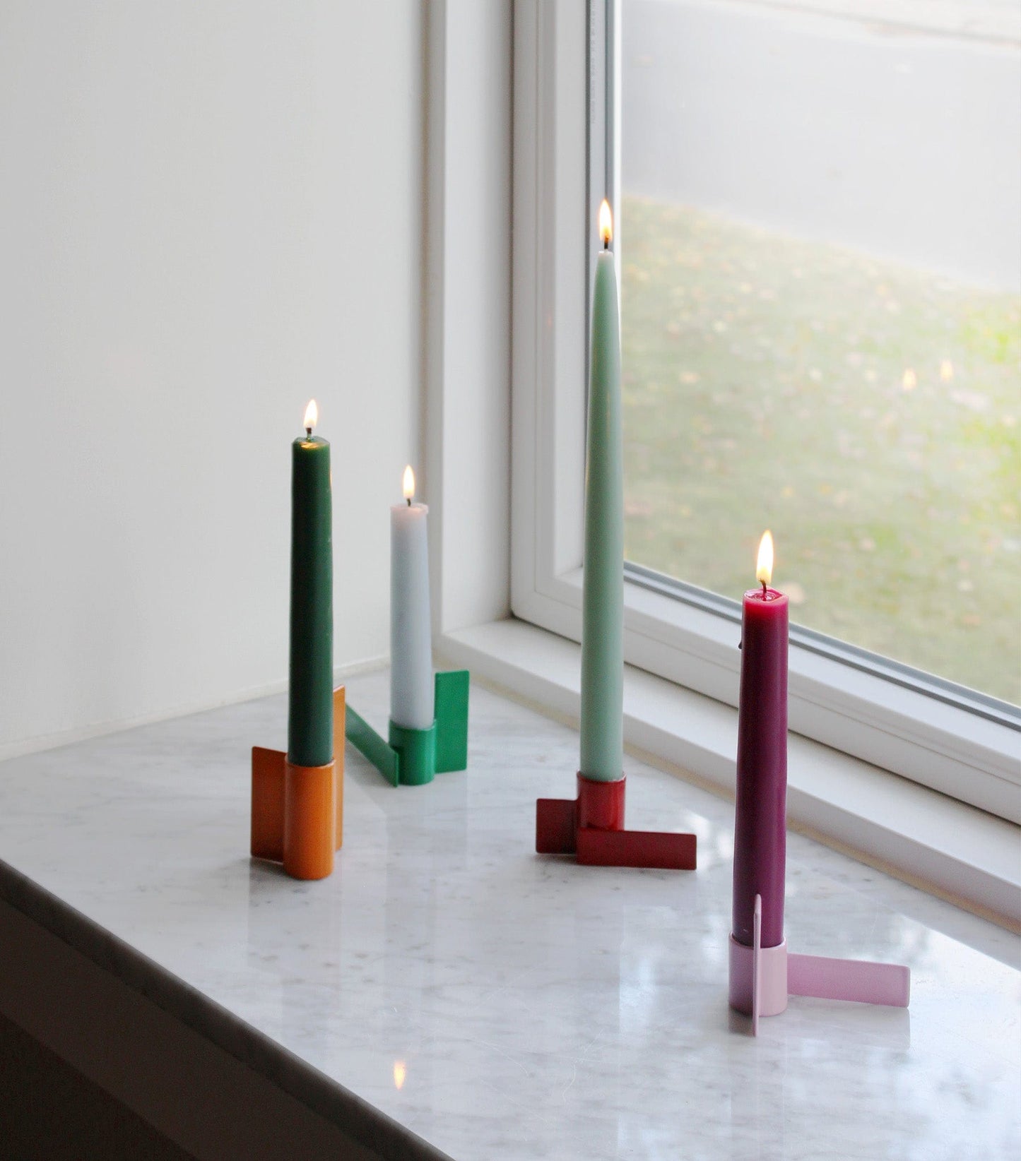 Icon Candlestick 01, Rød - Stences 410213