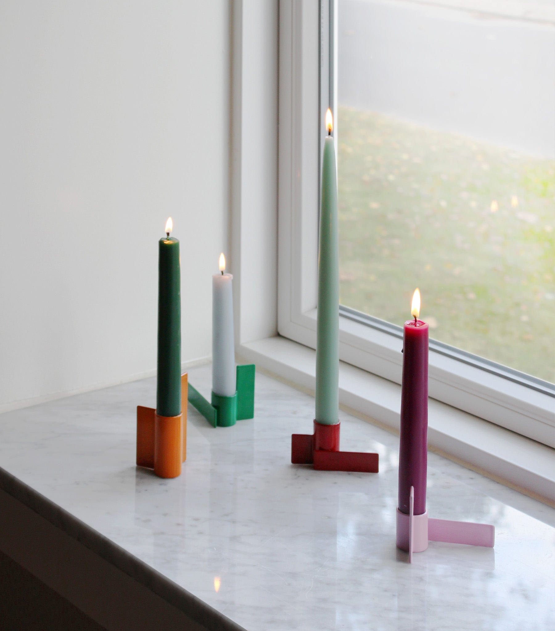 Icon Candlestick 01, Rød - Stences 410213