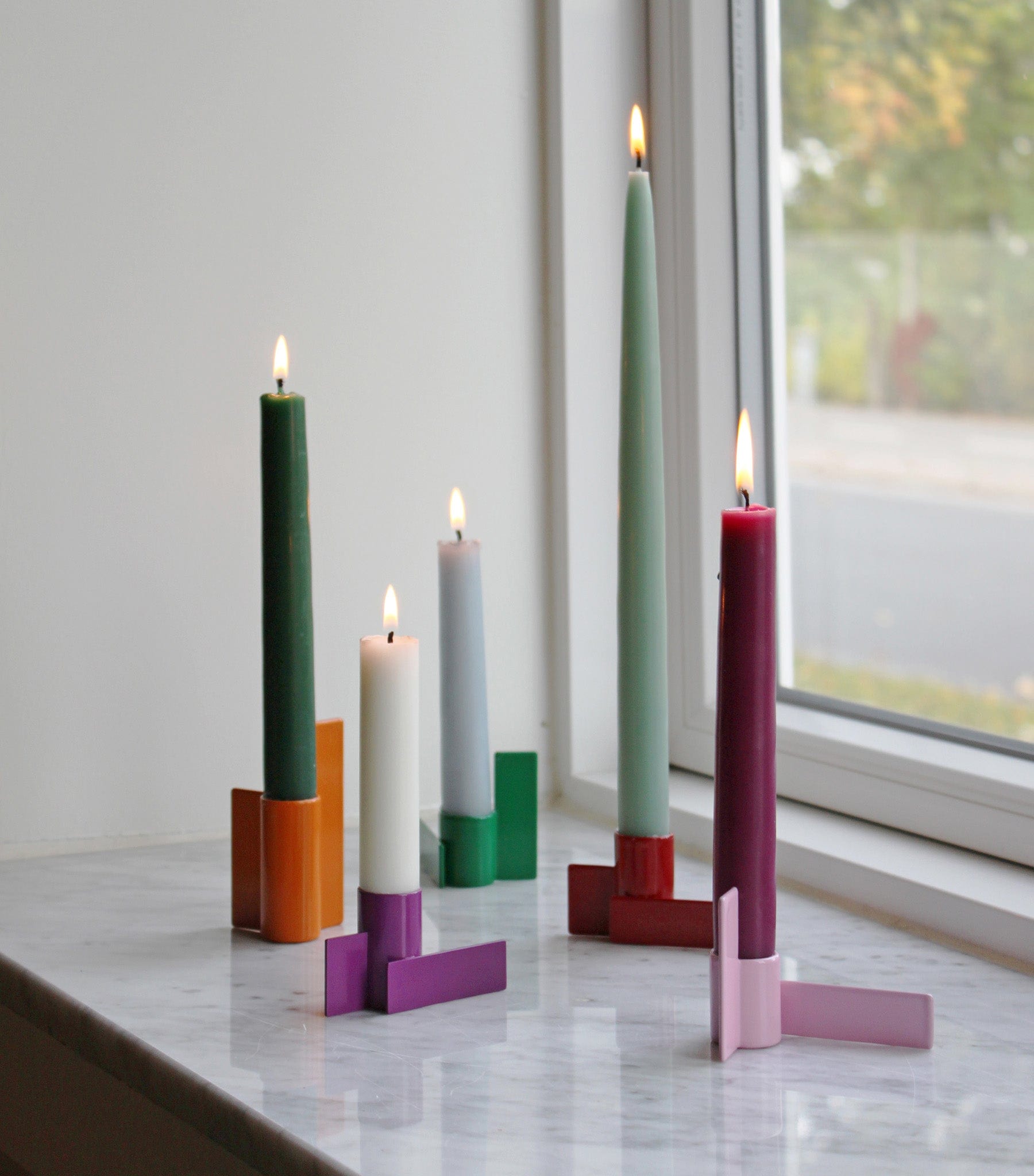 Icon Candlestick 01, Rød - Stences 410213