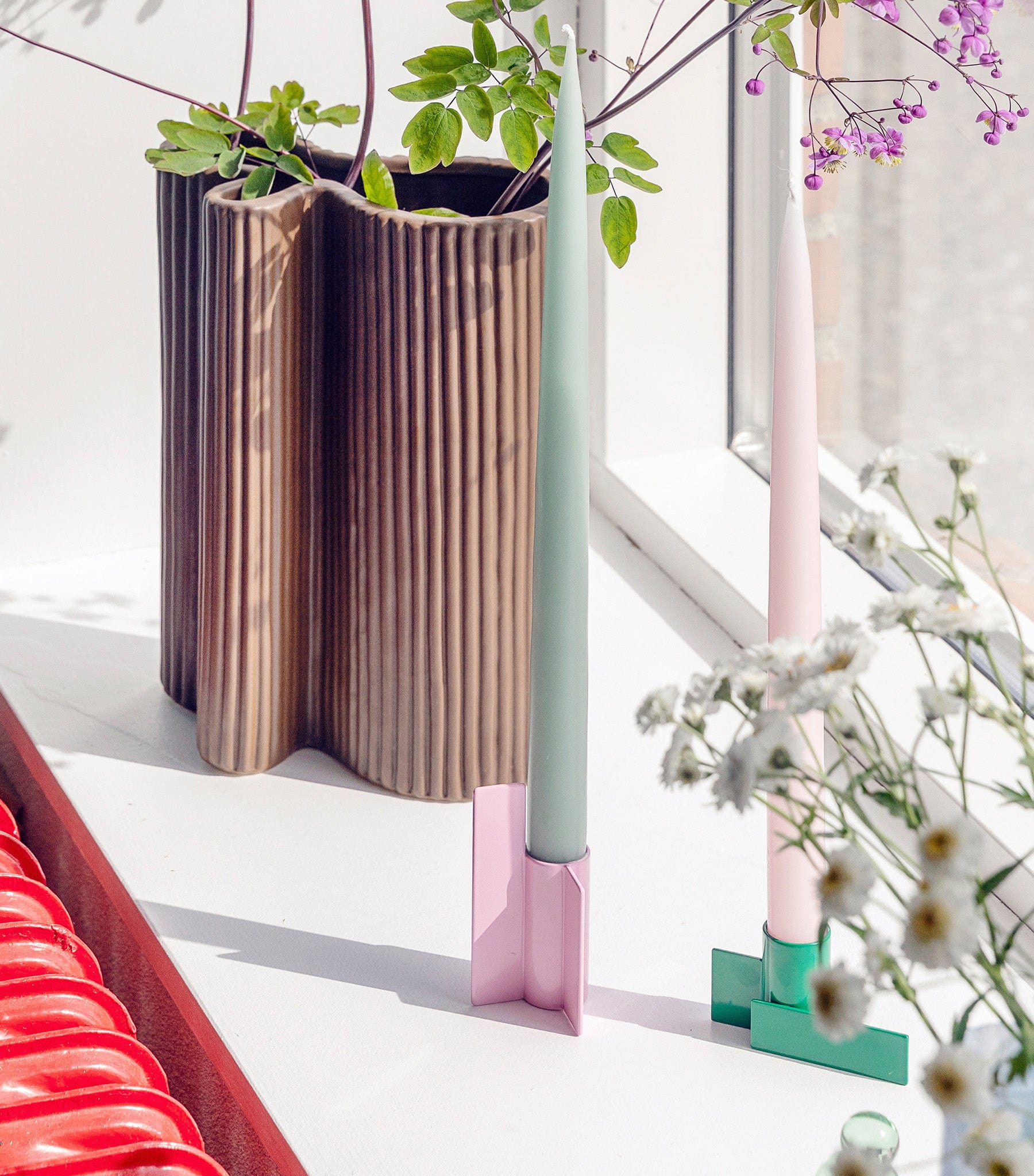Icon Candlestick 03, Lyserød - Stences 410203