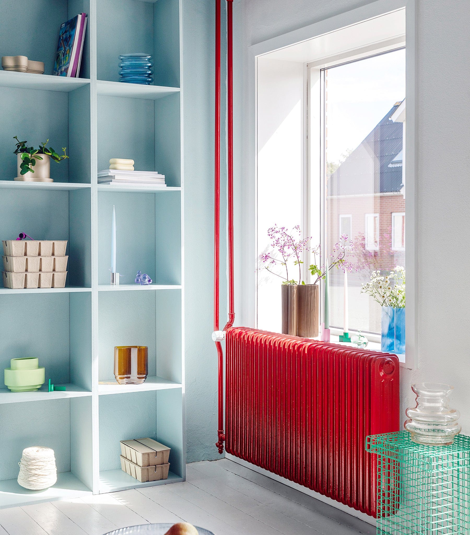 2. sortering - Repeat vase, lilla, mundblæst glas - Stences