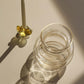 Stences Bubble lysestage og Curve Vase, lysegul glas og krystal