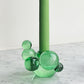Bubble Lysestage i Grøn - Krystalglas | Stences 300214