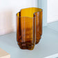 2. sortering - Lake vase, ravfarvet, mundblæst glas - Stences 100106