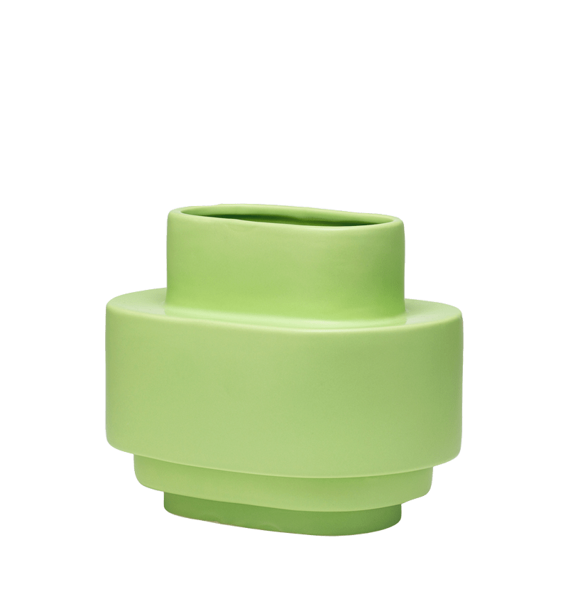 2. sortering: Layer vase 02, Grøn, Keramik - Stences