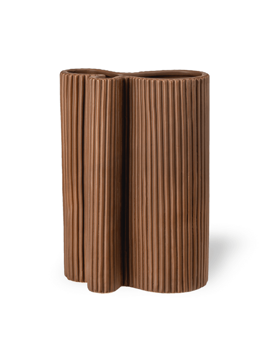 Wrap vase, Brun, Keramik - Stences 100102